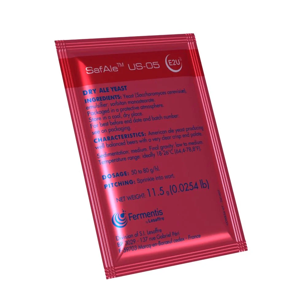 Fermentis Safale US-05 dry ale yeast packet