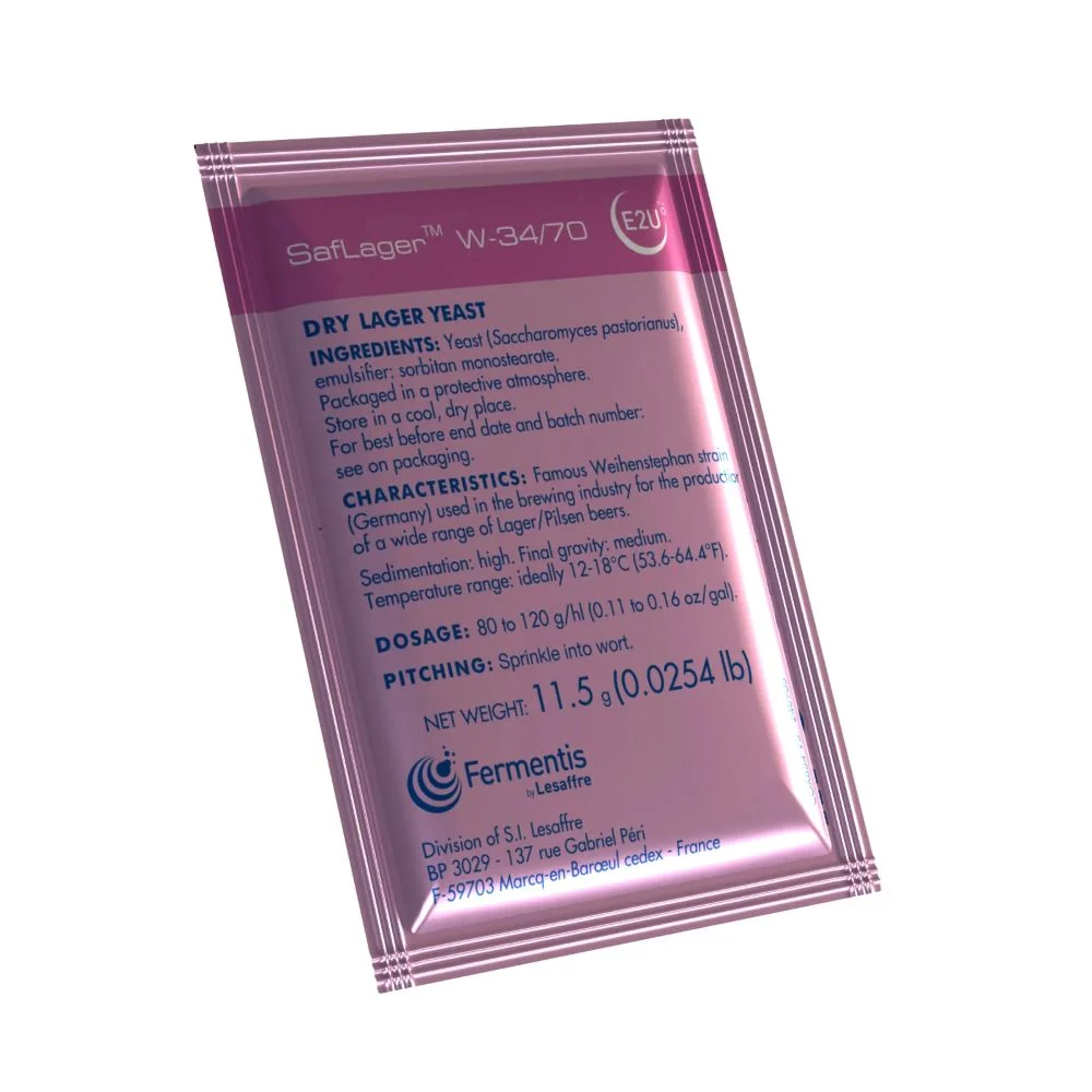 SafLager W-34/70 lager yeast package image.