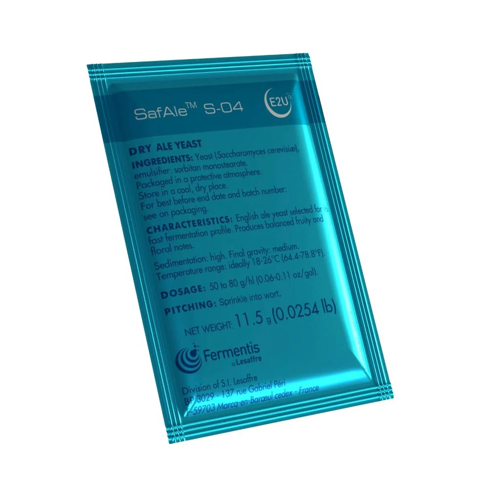 SafAle S-04 dry ale yeast packet